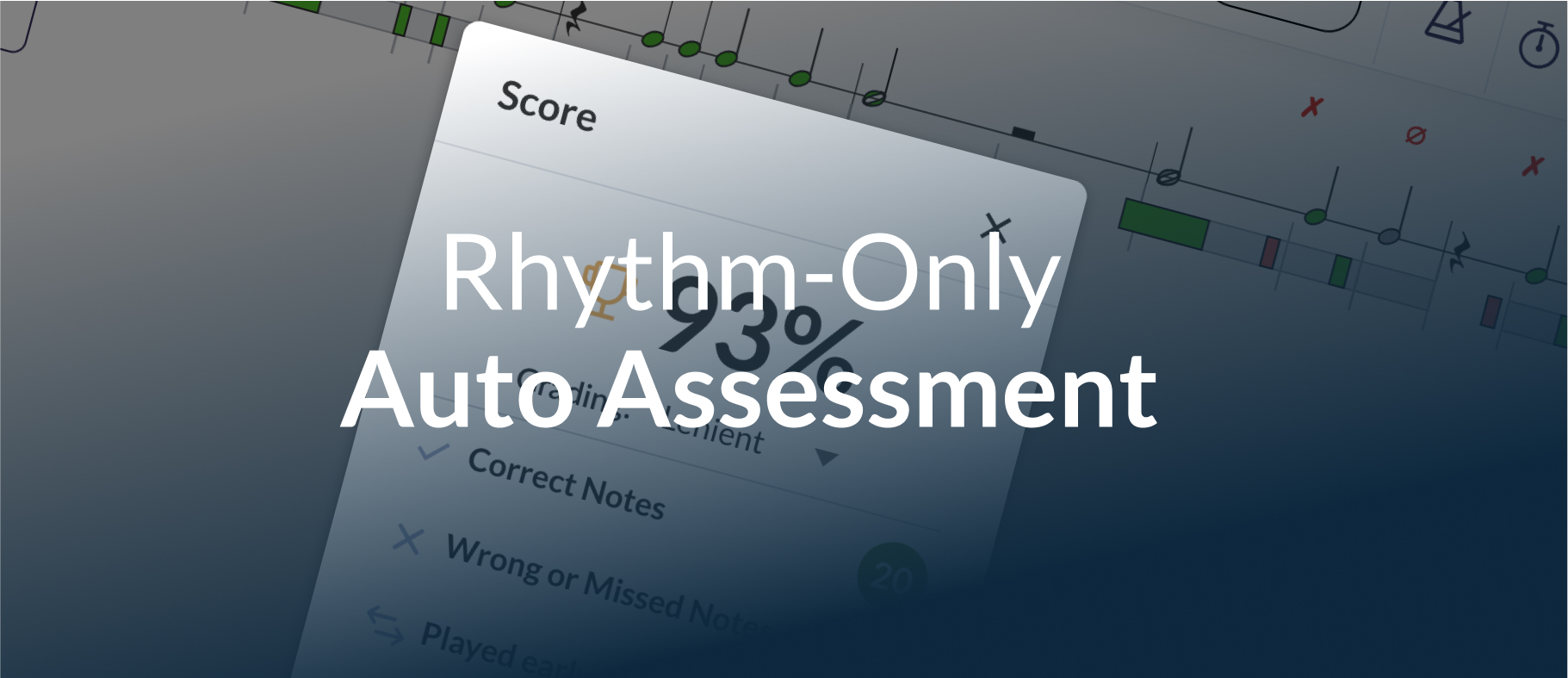Introducing Rhythm-Only Auto-Assessment