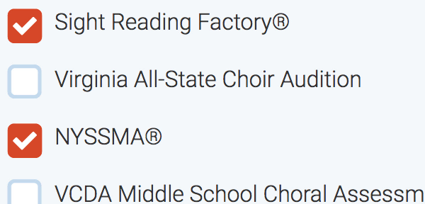 Music Standards Example